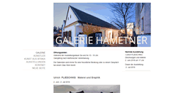 Desktop Screenshot of galeriehametner.at